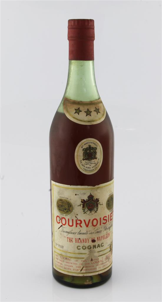 One bottle of 1950s Courvoisier Cognac(-)